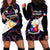 Philippines Football Hoodie Dress 2023 World Cup Go Filipinas Feather Black Version - Wonder Print Shop