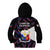 Philippines Football Kid Hoodie 2023 World Cup Go Filipinas Feather Black Version - Wonder Print Shop