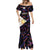 Philippines Football Mermaid Dress 2023 World Cup Go Filipinas Feather Black Version - Wonder Print Shop