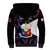 Philippines Football Sherpa Hoodie 2023 World Cup Go Filipinas Feather Black Version - Wonder Print Shop