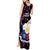 Philippines Football Tank Maxi Dress 2023 World Cup Go Filipinas Feather Black Version - Wonder Print Shop