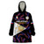 Philippines Football Wearable Blanket Hoodie 2023 World Cup Go Filipinas Feather Black Version - Wonder Print Shop