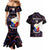 Custom Philippines Football Couples Matching Mermaid Dress And Hawaiian Shirt 2023 World Cup Go Filipinas Feather Black Version - Wonder Print Shop