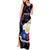 Custom Philippines Football Tank Maxi Dress 2023 World Cup Go Filipinas Feather Black Version - Wonder Print Shop