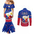 philippines-football-couples-matching-mermaid-dress-and-long-sleeve-button-shirts-2023-world-cup-go-filipinas-feather-flag-version