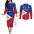 philippines-football-couples-matching-off-the-shoulder-long-sleeve-dress-and-long-sleeve-button-shirts-2023-world-cup-go-filipinas-feather-flag-version