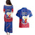 Philippines Football Couples Matching Puletasi Dress and Hawaiian Shirt 2023 World Cup Go Filipinas Feather Flag Version - Wonder Print Shop