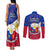 Philippines Football Couples Matching Tank Maxi Dress and Long Sleeve Button Shirts 2023 World Cup Go Filipinas Feather Flag Version - Wonder Print Shop