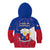 Philippines Football Kid Hoodie 2023 World Cup Go Filipinas Feather Flag Version - Wonder Print Shop