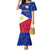 Philippines Football Mermaid Dress 2023 World Cup Go Filipinas Feather Flag Version - Wonder Print Shop