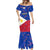 Philippines Football Mermaid Dress 2023 World Cup Go Filipinas Feather Flag Version - Wonder Print Shop