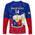 Custom Philippines Football Long Sleeve Shirt 2023 World Cup Go Filipinas Feather Flag Version - Wonder Print Shop