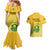 South Africa Soccer Couples Matching Mermaid Dress And Hawaiian Shirt 2023 World Cup Go Banyana Banyana Yellow - Wonder Print Shop