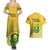 South Africa Soccer Couples Matching Summer Maxi Dress and Hawaiian Shirt 2023 World Cup Go Banyana Banyana Yellow - Wonder Print Shop