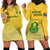 South Africa Soccer Hoodie Dress 2023 World Cup Go Banyana Banyana Yellow - Wonder Print Shop