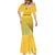 South Africa Soccer Mermaid Dress 2023 World Cup Go Banyana Banyana Yellow - Wonder Print Shop