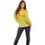 South Africa Soccer Off Shoulder Sweater 2023 World Cup Go Banyana Banyana Yellow - Wonder Print Shop