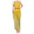 South Africa Soccer Tank Maxi Dress 2023 World Cup Go Banyana Banyana Yellow - Wonder Print Shop