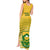 South Africa Soccer Tank Maxi Dress 2023 World Cup Go Banyana Banyana Yellow - Wonder Print Shop