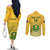 custom-south-africa-soccer-couples-matching-off-the-shoulder-long-sleeve-dress-and-long-sleeve-button-shirts-2023-world-cup-go-banyana-banyana-yellow