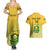 Custom South Africa Soccer Couples Matching Summer Maxi Dress and Hawaiian Shirt 2023 World Cup Go Banyana Banyana Yellow - Wonder Print Shop