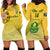 Custom South Africa Soccer Hoodie Dress 2023 World Cup Go Banyana Banyana Yellow - Wonder Print Shop