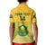 Custom South Africa Soccer Kid Polo Shirt 2023 World Cup Go Banyana Banyana Yellow - Wonder Print Shop