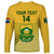 Custom South Africa Soccer Long Sleeve Shirt 2023 World Cup Go Banyana Banyana Yellow - Wonder Print Shop