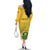 Custom South Africa Soccer Off The Shoulder Long Sleeve Dress 2023 World Cup Go Banyana Banyana Yellow - Wonder Print Shop