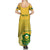 Custom South Africa Soccer Summer Maxi Dress 2023 World Cup Go Banyana Banyana Yellow - Wonder Print Shop