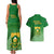 South Africa Soccer Couples Matching Tank Maxi Dress And Hawaiian Shirt 2023 World Cup Go Banyana Banyana Green - Wonder Print Shop