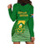 South Africa Soccer Hoodie Dress 2023 World Cup Go Banyana Banyana Green - Wonder Print Shop