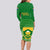 South Africa Soccer Long Sleeve Bodycon Dress 2023 World Cup Go Banyana Banyana Green - Wonder Print Shop