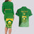 Custom South Africa Soccer Couples Matching Long Sleeve Bodycon Dress and Hawaiian Shirt 2023 World Cup Go Banyana Banyana Green - Wonder Print Shop