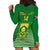 Custom South Africa Soccer Hoodie Dress 2023 World Cup Go Banyana Banyana Green - Wonder Print Shop