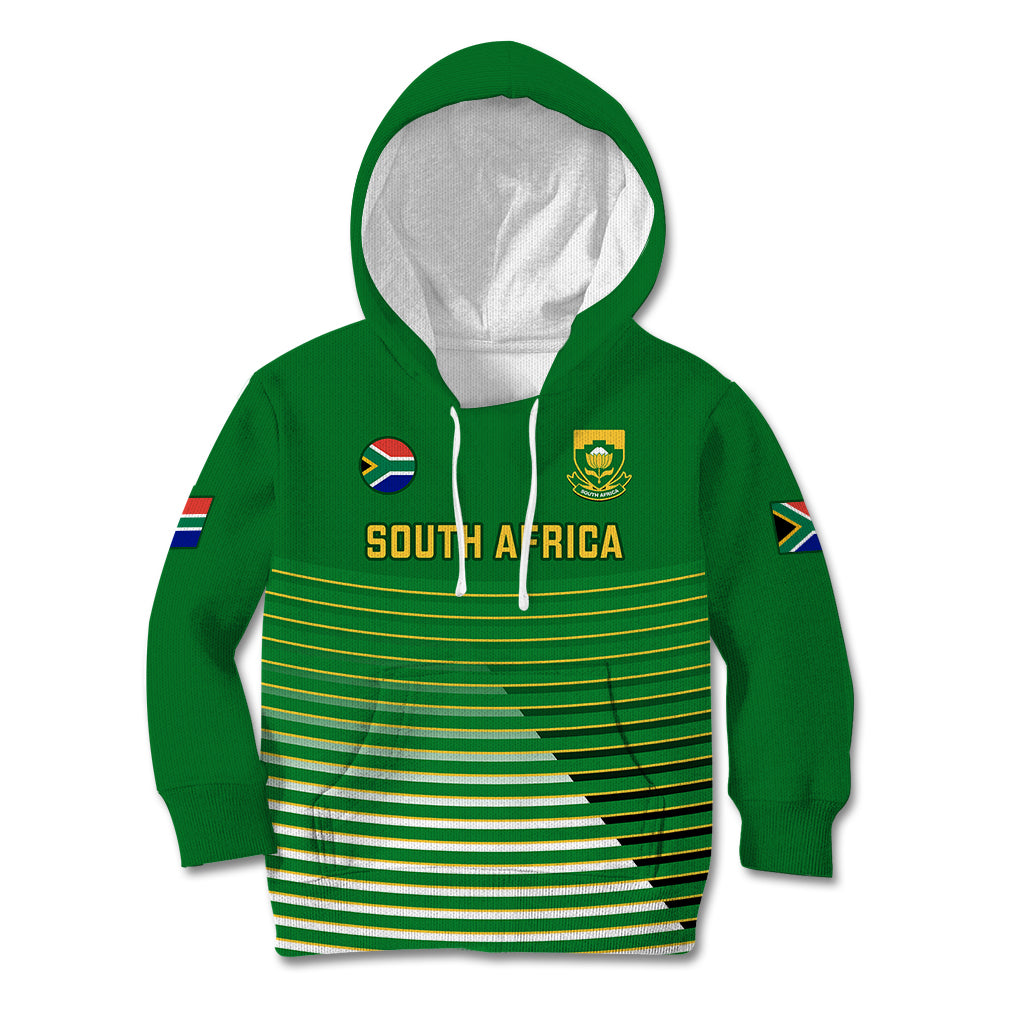 Custom South Africa Soccer Kid Hoodie 2023 World Cup Go Banyana Banyana Green - Wonder Print Shop