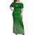 Custom South Africa Soccer Off Shoulder Maxi Dress 2023 World Cup Go Banyana Banyana Green - Wonder Print Shop