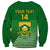 Custom South Africa Soccer Sweatshirt 2023 World Cup Go Banyana Banyana Green - Wonder Print Shop