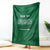 Custom Saudi Arabia Football Blanket Go Green Falcons Sporty Style