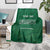 Custom Saudi Arabia Football Blanket Go Green Falcons Sporty Style