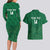 Custom Saudi Arabia Football Couples Matching Long Sleeve Bodycon Dress and Hawaiian Shirt Go Green Falcons Sporty Style - Wonder Print Shop