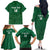 Custom Saudi Arabia Football Family Matching Off The Shoulder Long Sleeve Dress and Hawaiian Shirt Go Green Falcons Sporty Style - Wonder Print Shop