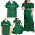 Custom Saudi Arabia Football Family Matching Off Shoulder Maxi Dress and Hawaiian Shirt Go Green Falcons Sporty Style - Wonder Print Shop