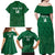 Custom Saudi Arabia Football Family Matching Off Shoulder Maxi Dress and Hawaiian Shirt Go Green Falcons Sporty Style - Wonder Print Shop