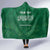 Custom Saudi Arabia Football Hooded Blanket Go Green Falcons Sporty Style