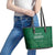 Custom Saudi Arabia Football Leather Tote Bag Go Green Falcons Sporty Style - Wonder Print Shop