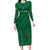 Custom Saudi Arabia Football Long Sleeve Bodycon Dress Go Green Falcons Sporty Style - Wonder Print Shop