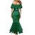 Custom Saudi Arabia Football Mermaid Dress Go Green Falcons Sporty Style - Wonder Print Shop