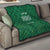 Custom Saudi Arabia Football Quilt Go Green Falcons Sporty Style