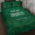 Custom Saudi Arabia Football Quilt Bed Set Go Green Falcons Sporty Style - Wonder Print Shop